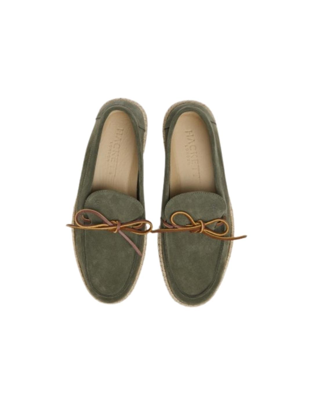 Hackett Zapatos de ante verano Verde safari