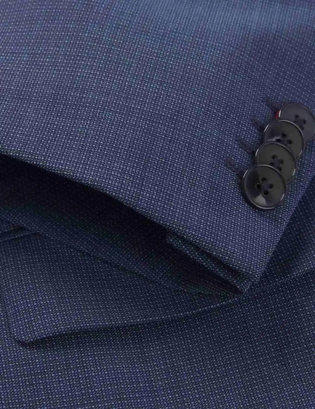 Hugo Boss Traje Slim Fit Tejido elástico Azul