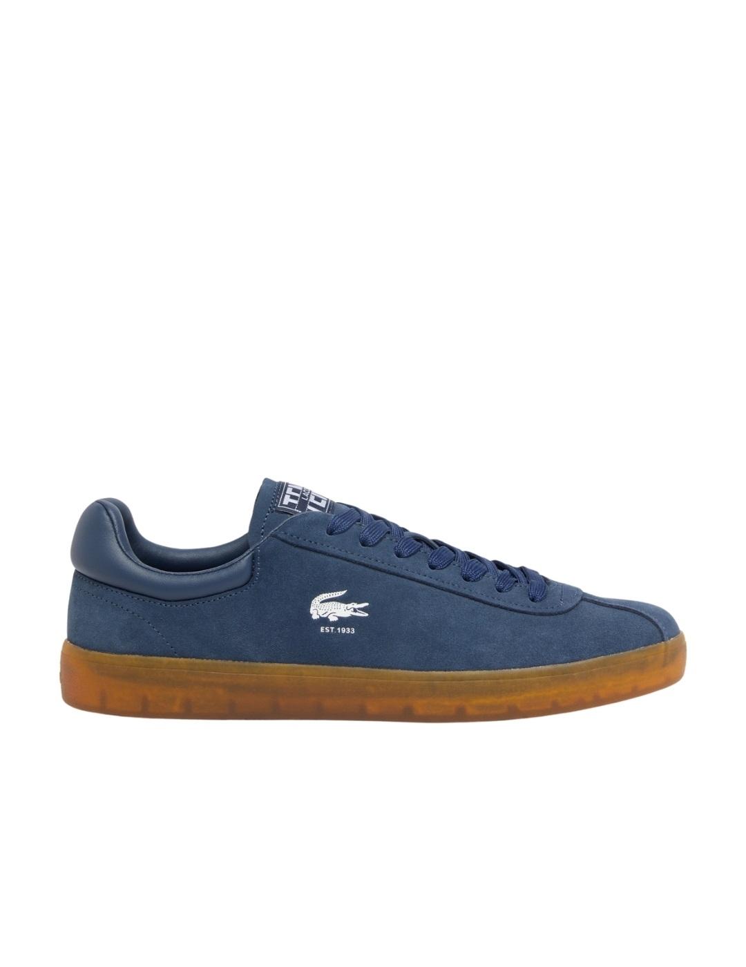 Lacoste Zapatillas de hombre Baseshot de ante Azul