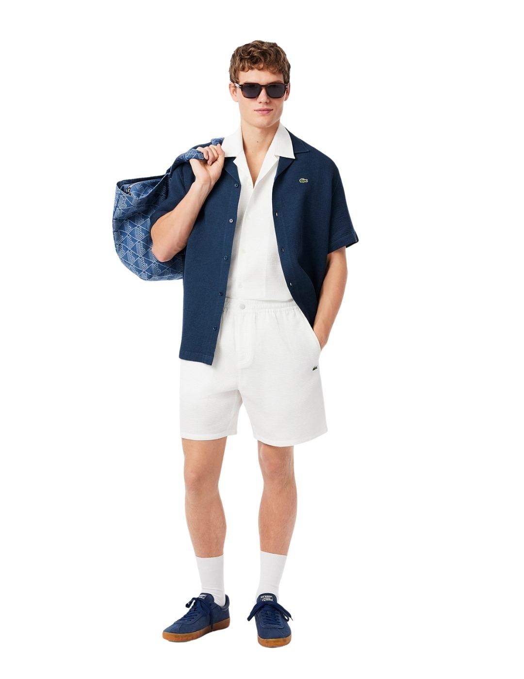 Lacoste Zapatillas de hombre Baseshot de ante Azul