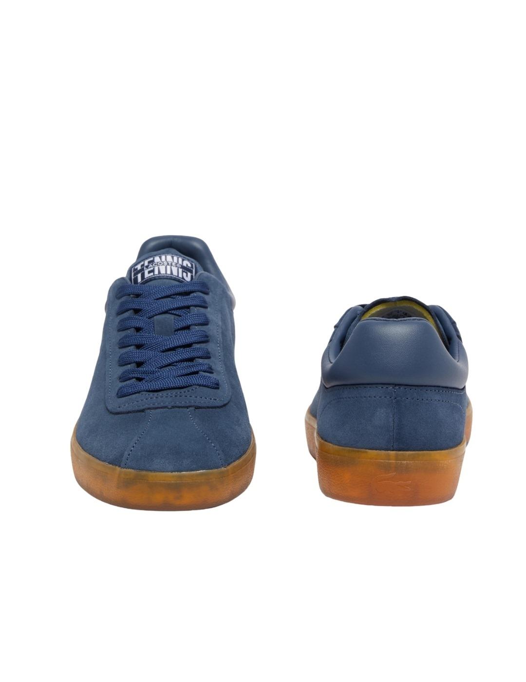 Lacoste Zapatillas de hombre Baseshot de ante Azul