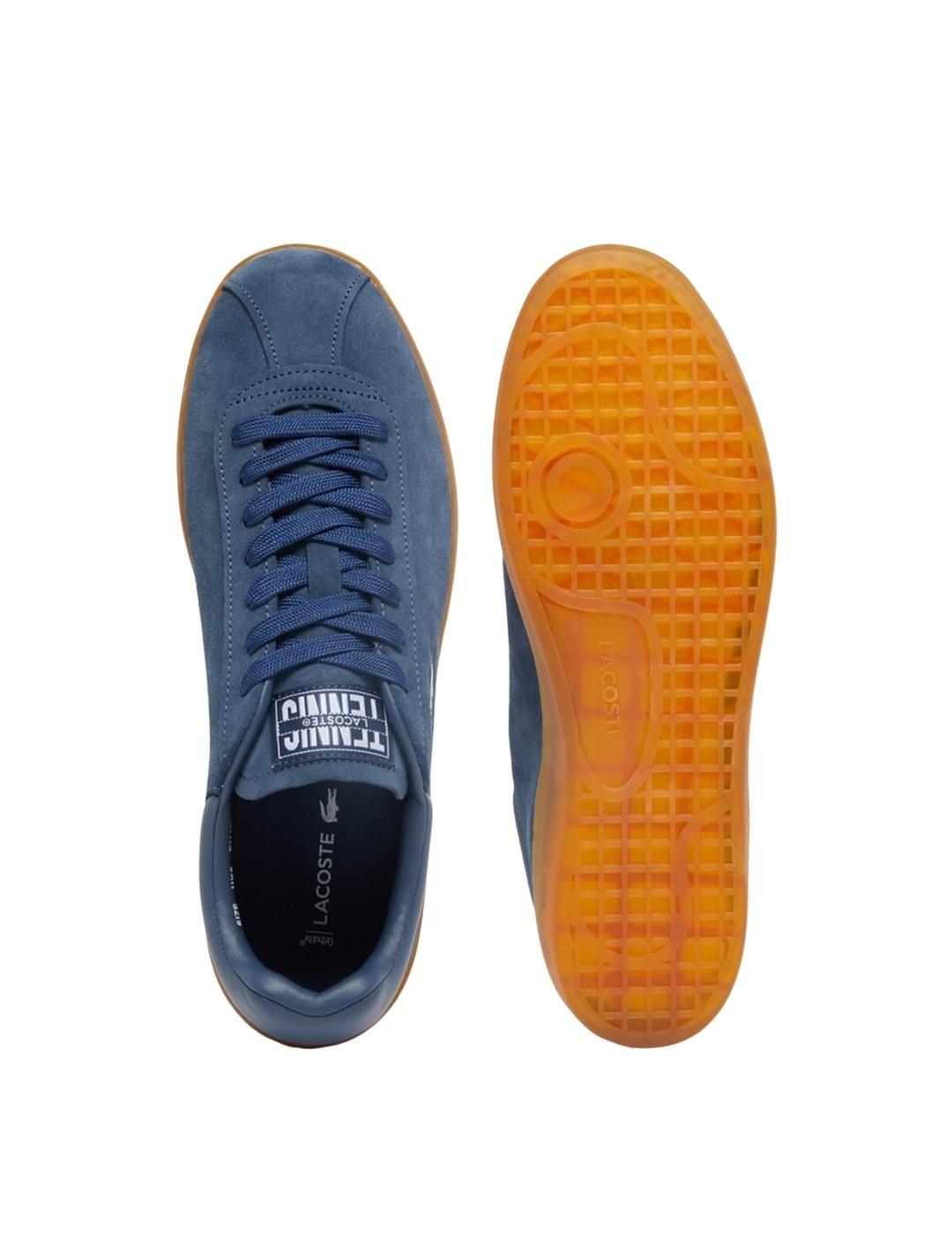 Lacoste Zapatillas de hombre Baseshot de ante Azul