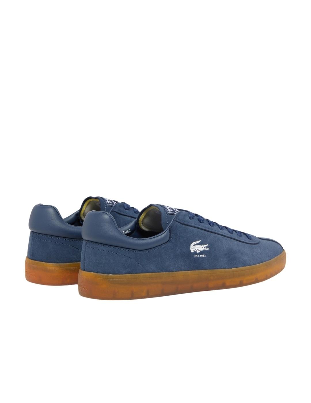 Lacoste Zapatillas de hombre Baseshot de ante Azul