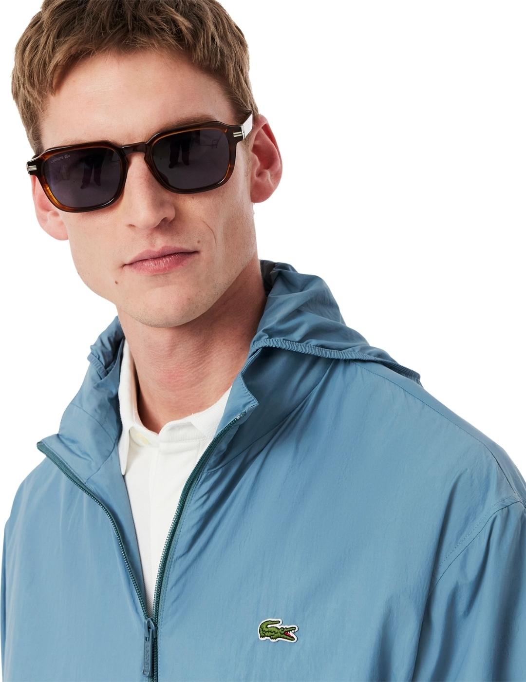 Lacoste Chaqueta de chándal con capucha hidrófuga