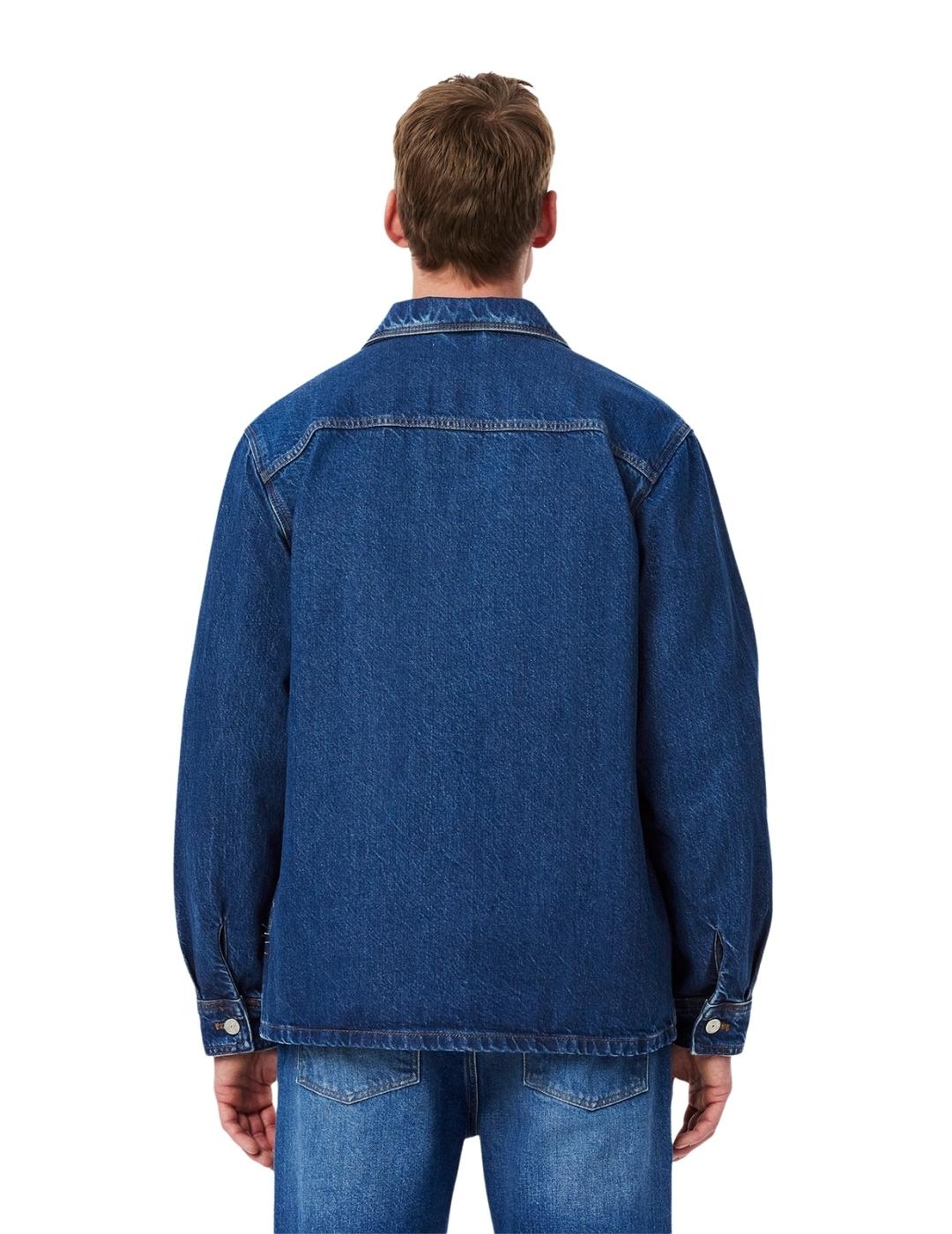 Lacoste Sobrecamisa denim de algodón grueso