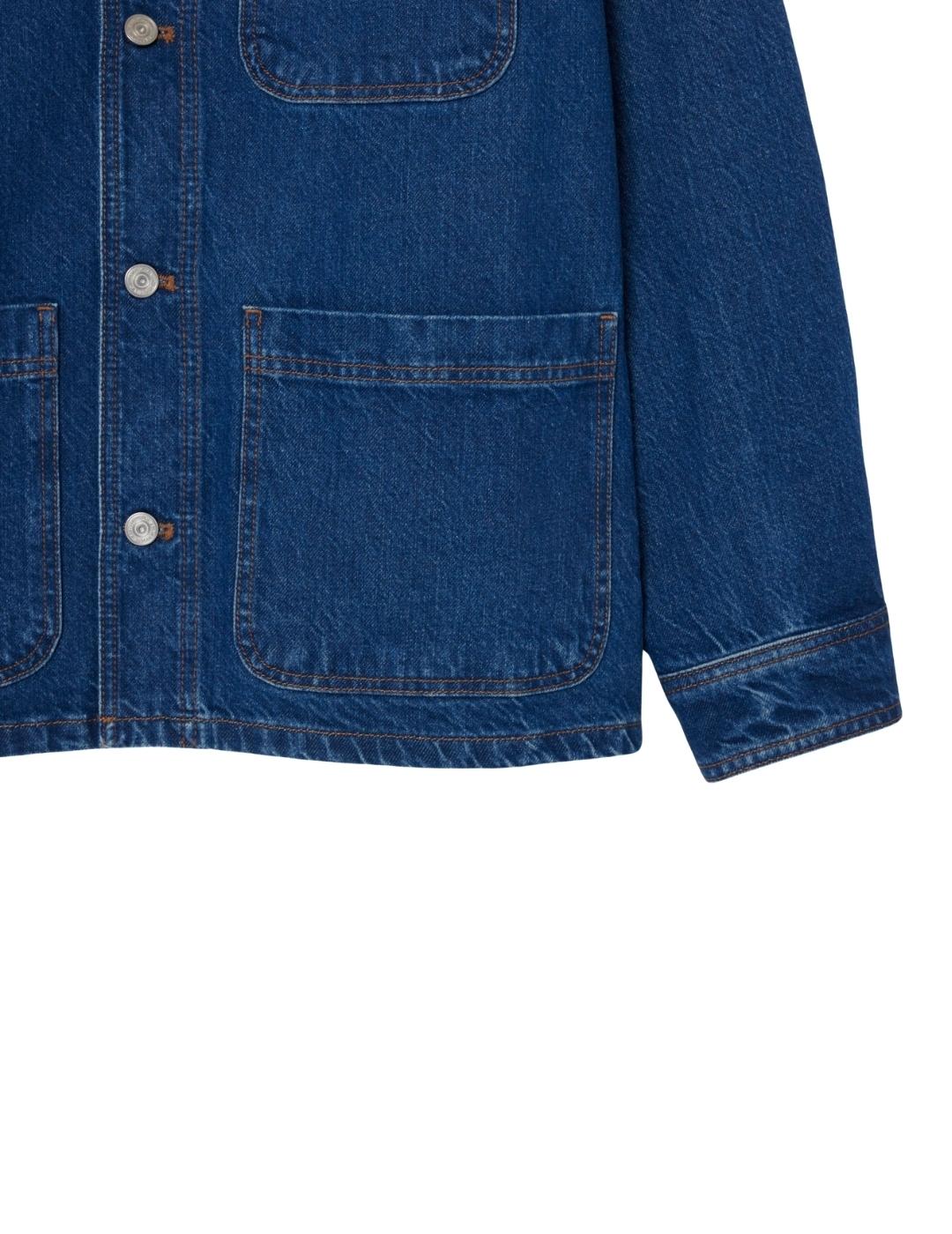 Lacoste Sobrecamisa denim de algodón grueso