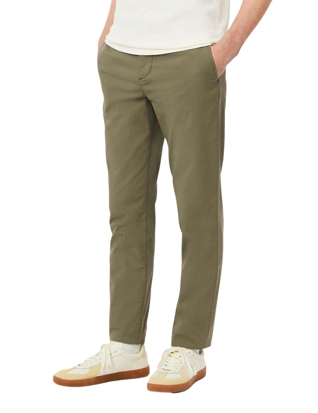 Lacoste Pantalón chino slim fit de algodón Verde