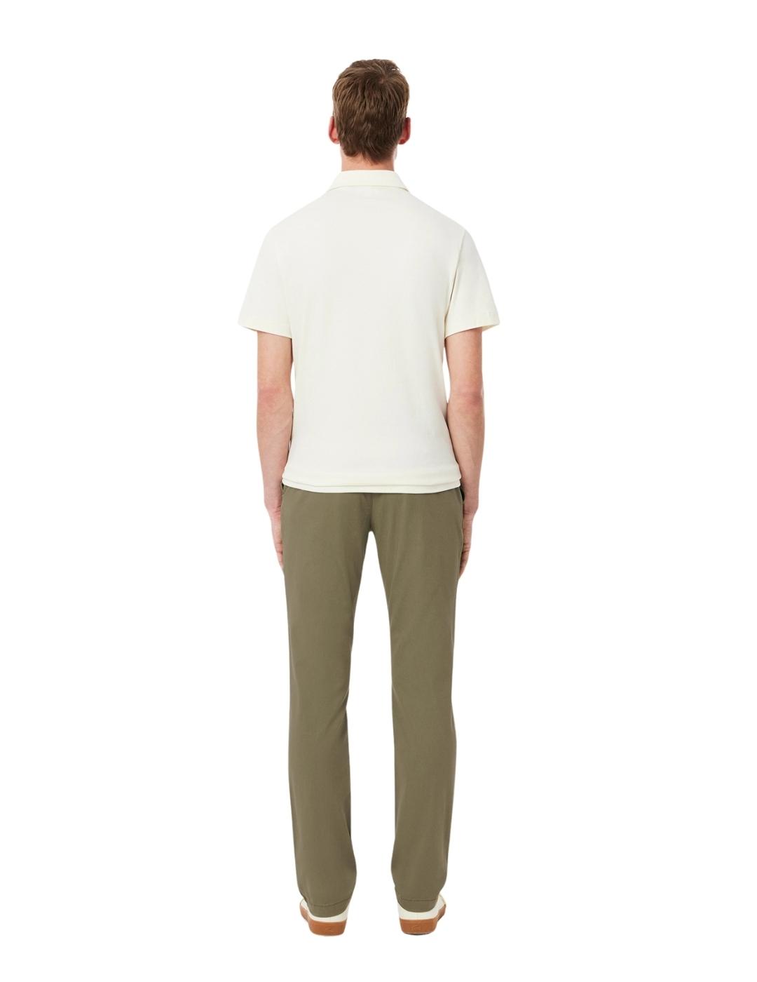 Lacoste Pantalón chino slim fit de algodón Verde