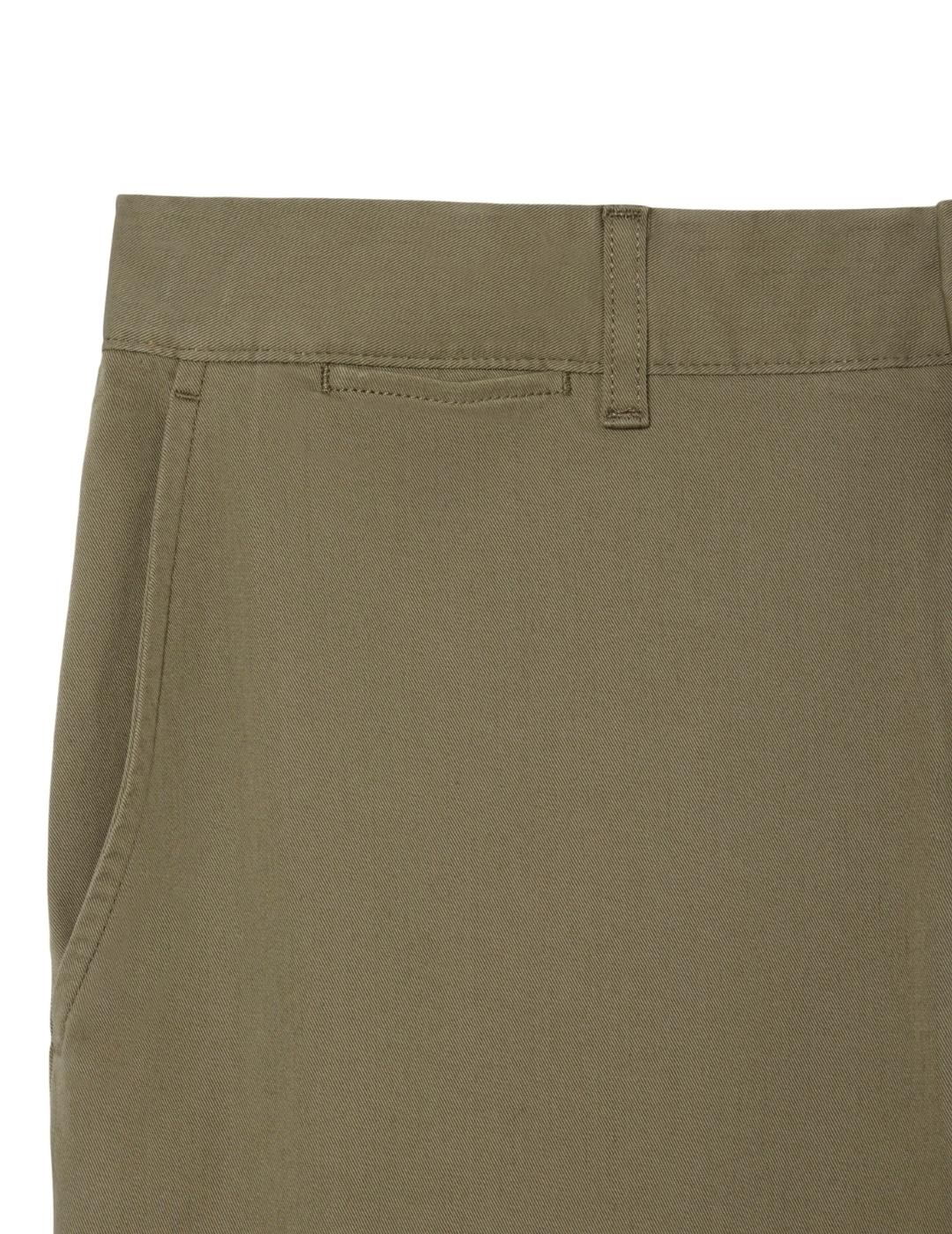 Lacoste Pantalón chino slim fit de algodón Verde