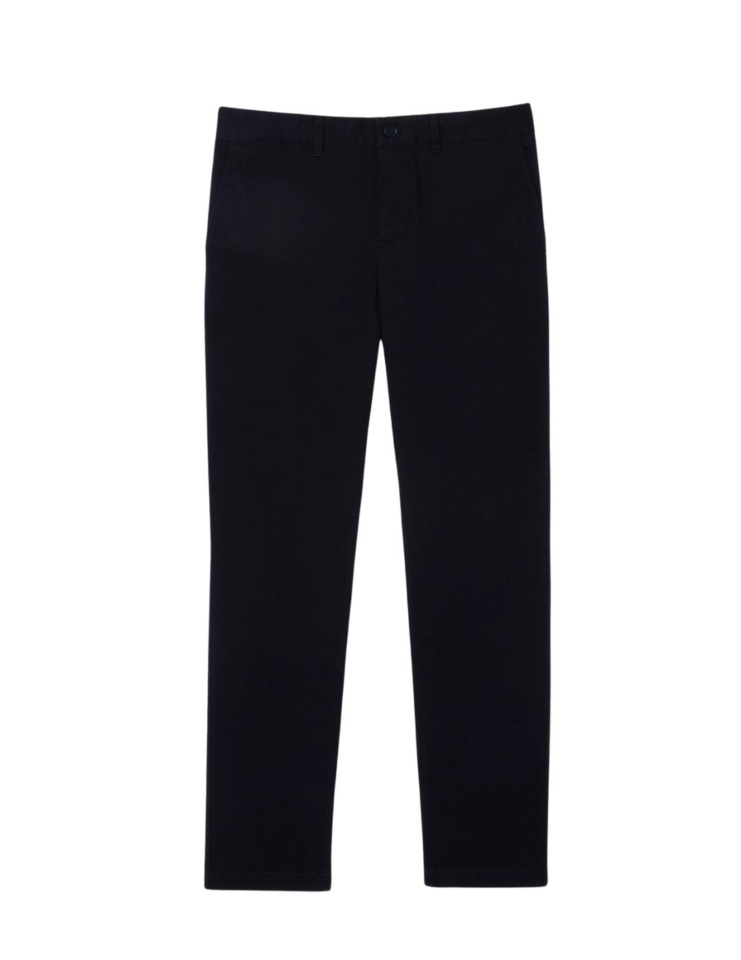 Lacoste Pantalón chino slim fit de algodón Marino
