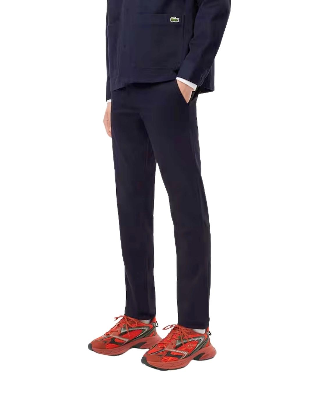 Lacoste Pantalón chino slim fit de algodón Verde