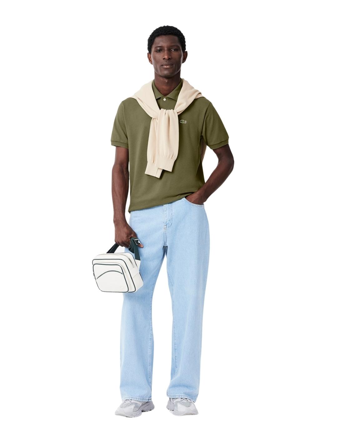 Lacoste Polo original de corte clásico Caqui