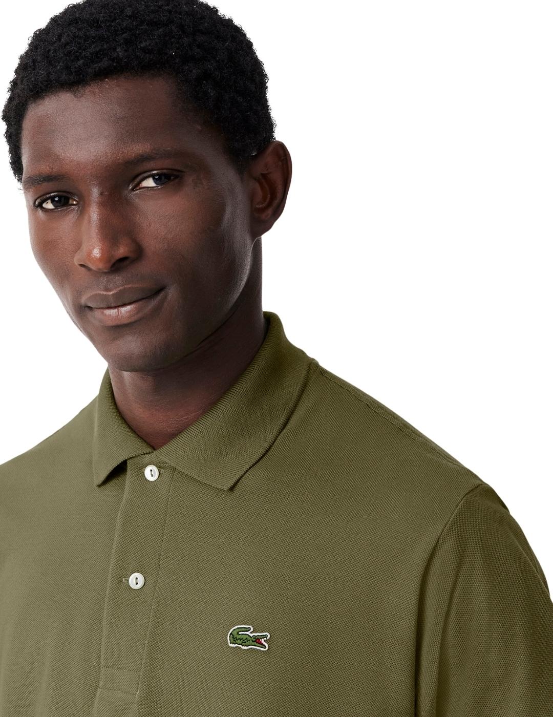 Lacoste Polo original de corte clásico Caqui