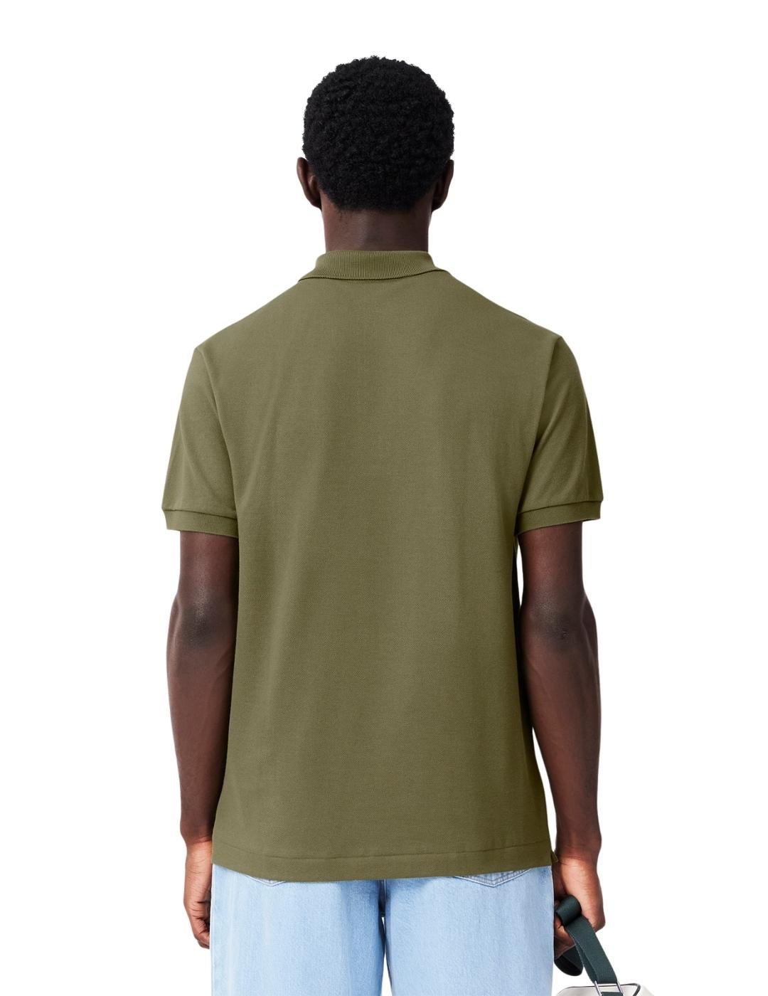 Lacoste Polo original de corte clásico Caqui