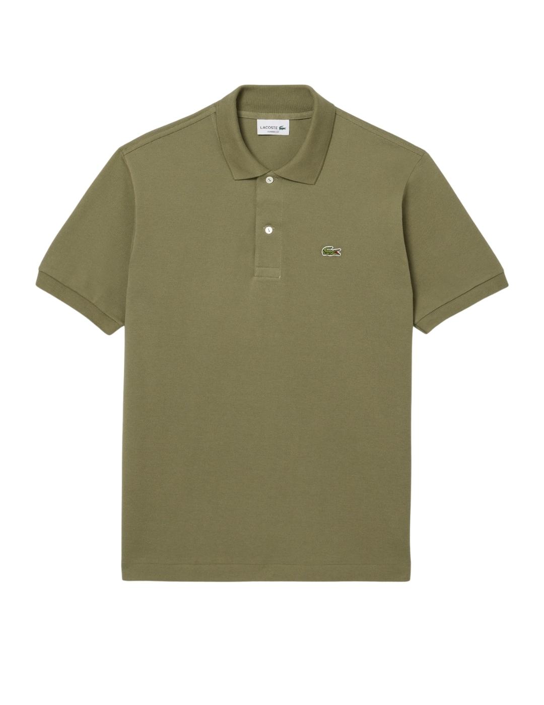 Lacoste Polo original de corte clásico Caqui