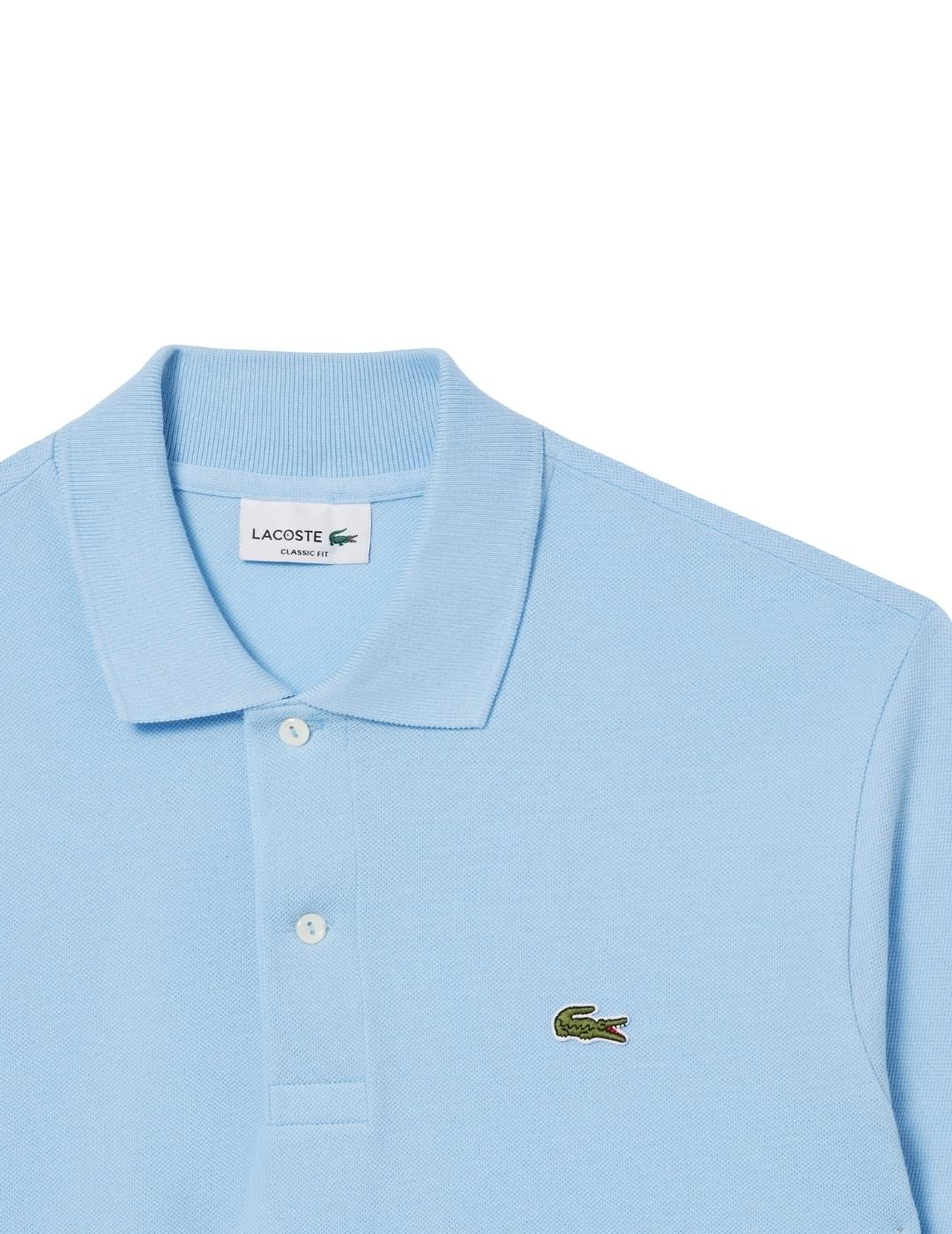 Lacoste Polo original de corte clásico Azul claro