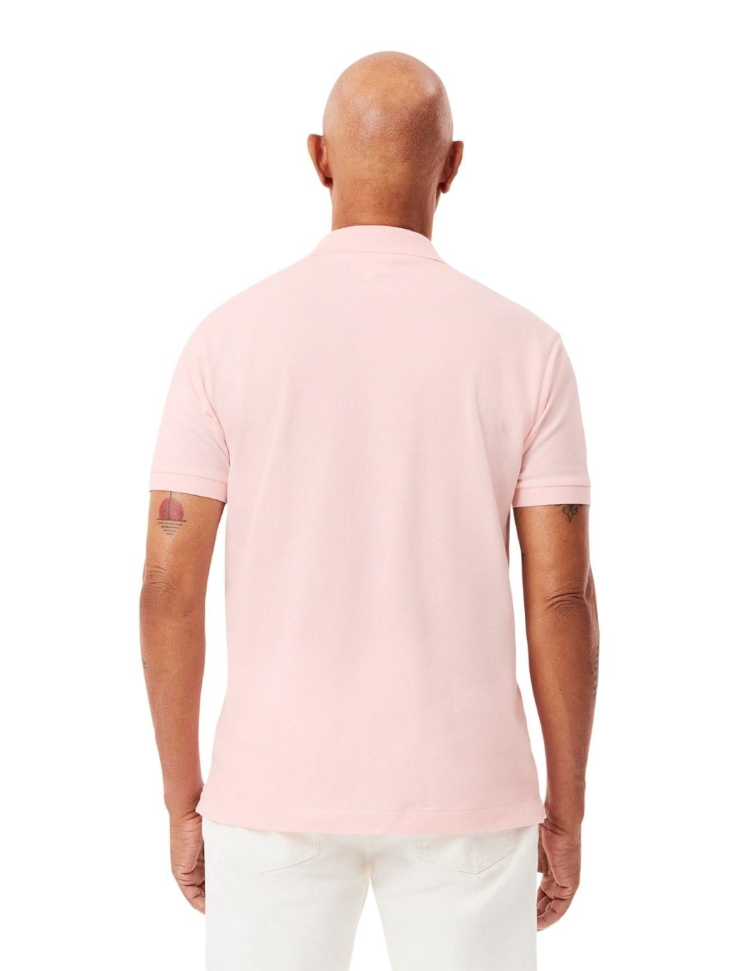 Lacoste Polo original de corte clásico Rosa claro