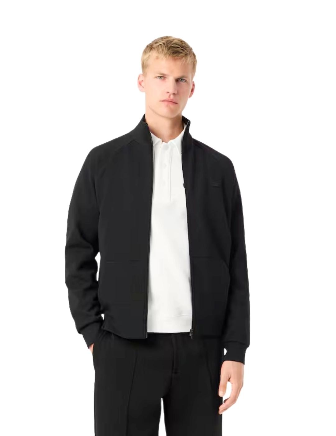 Lacoste Sudadera cremallera de punto jersey doble