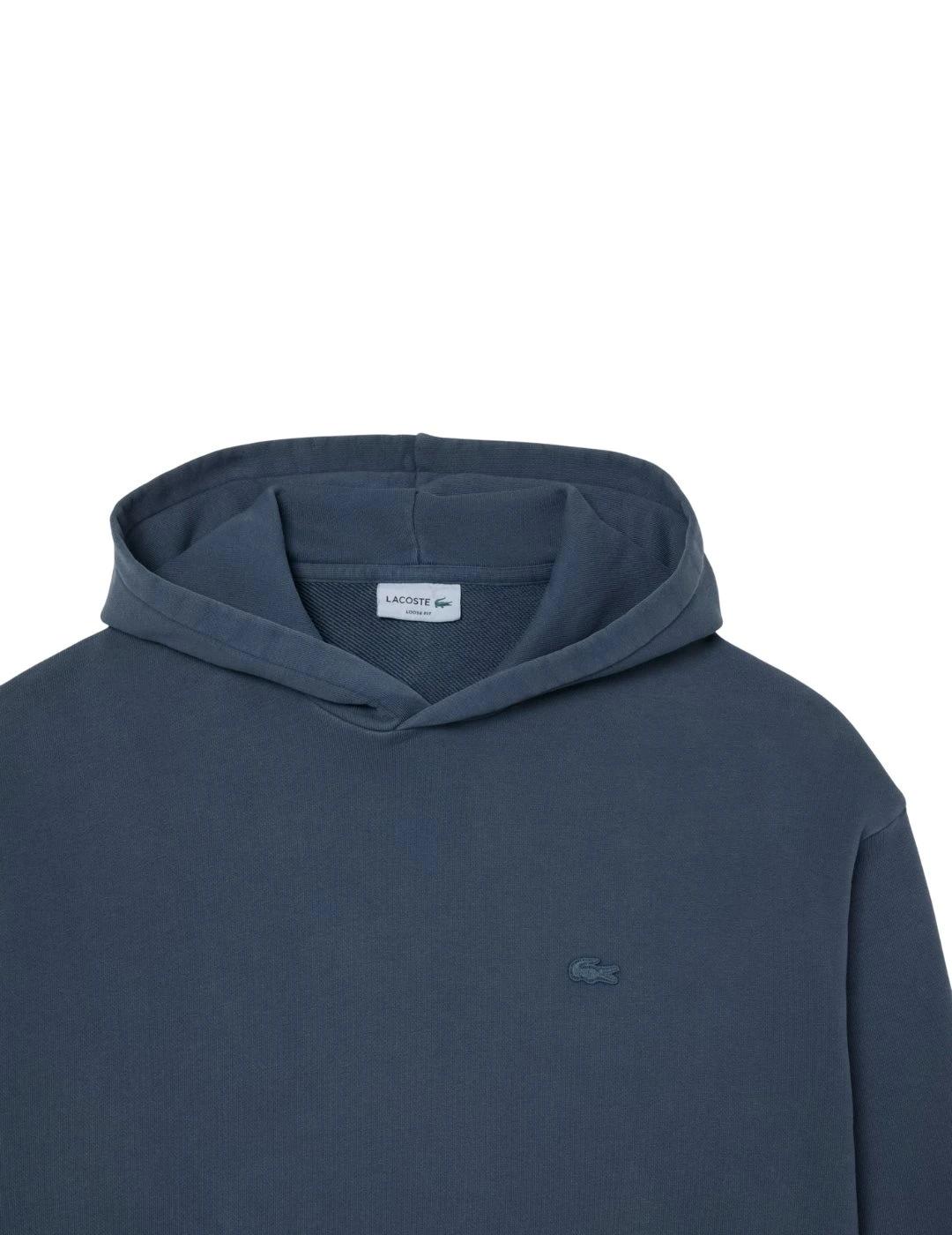 Lacoste Sudadera con capucha efecto lavado Azul