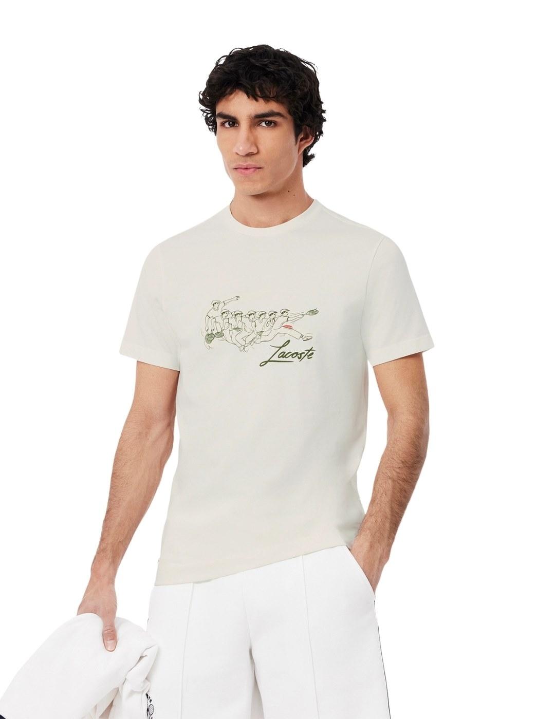 Lacoste Camiseta Blanca de tenis clásica René