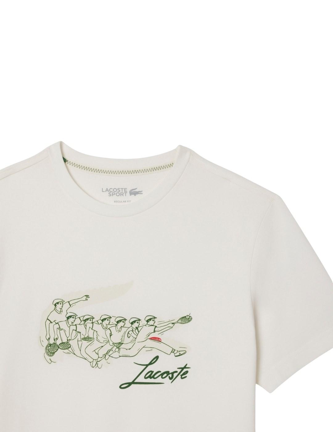 Lacoste Camiseta Blanca de tenis clásica René