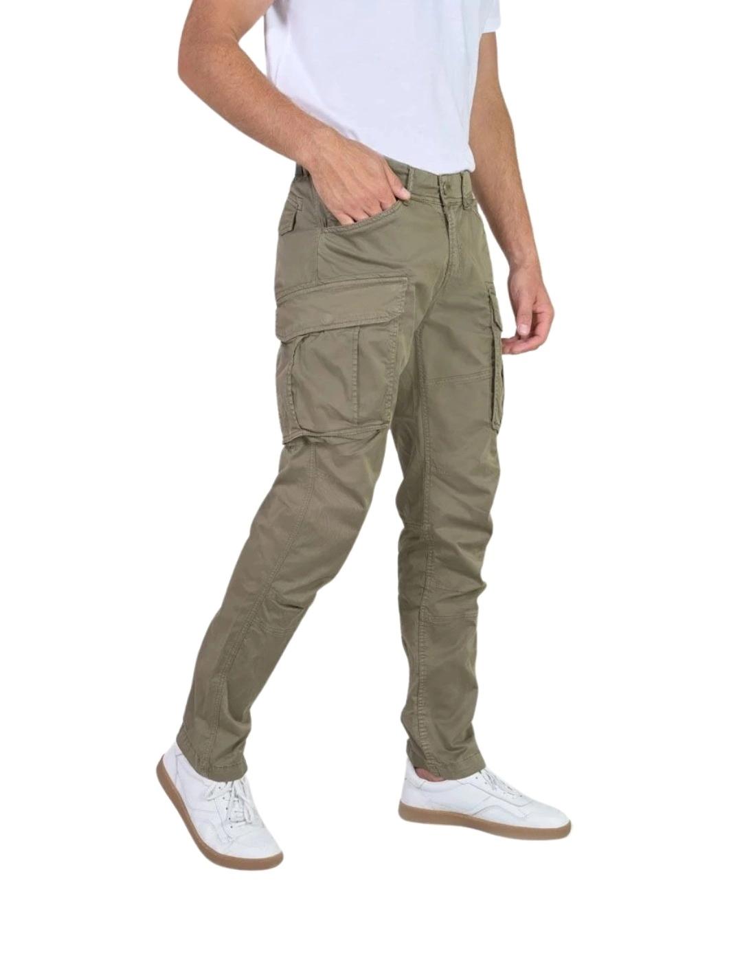 Le Temps Des Cerises Pantalones cargo Verde caqui