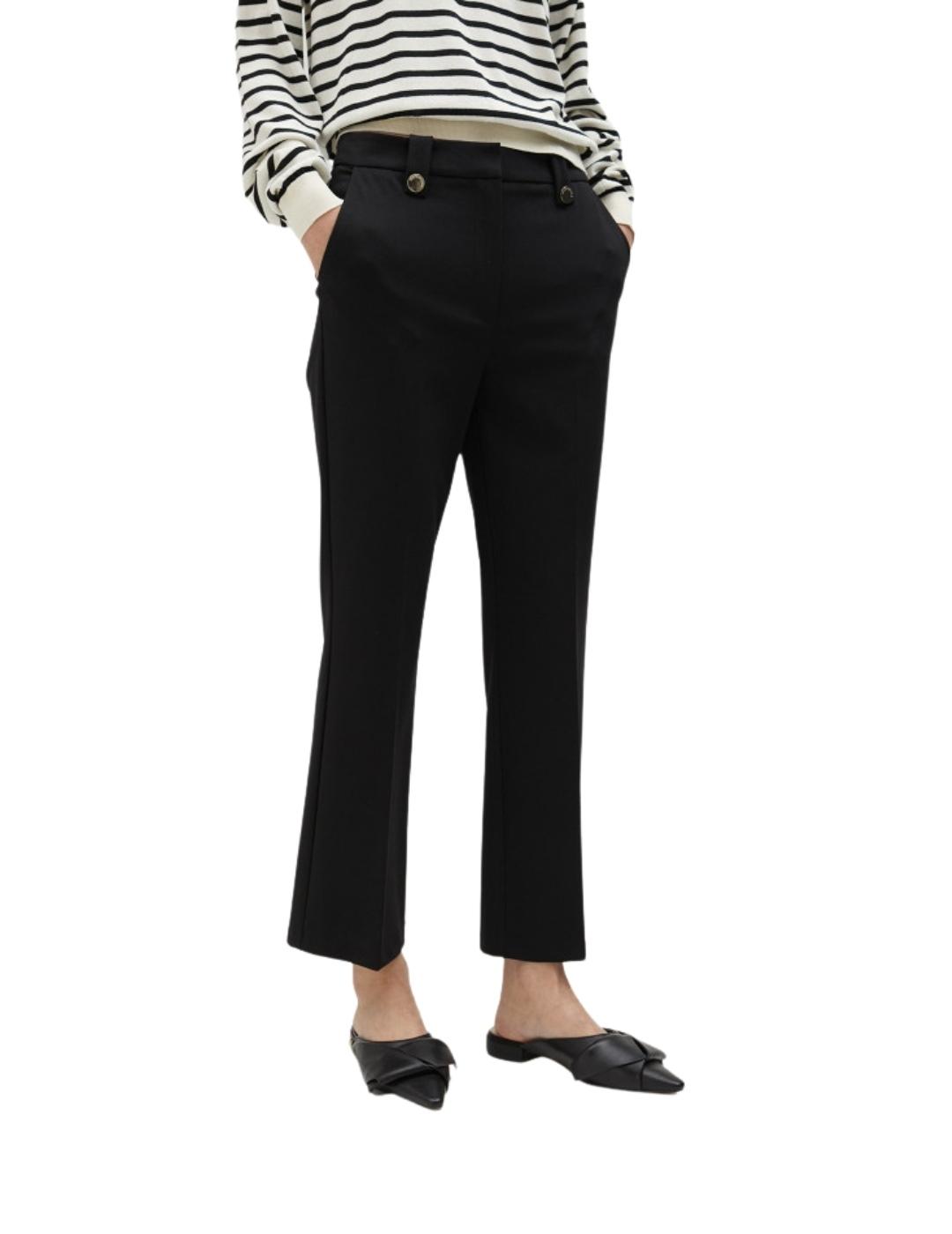 Lola Casademunt Pantalon Campanita Slim Negro