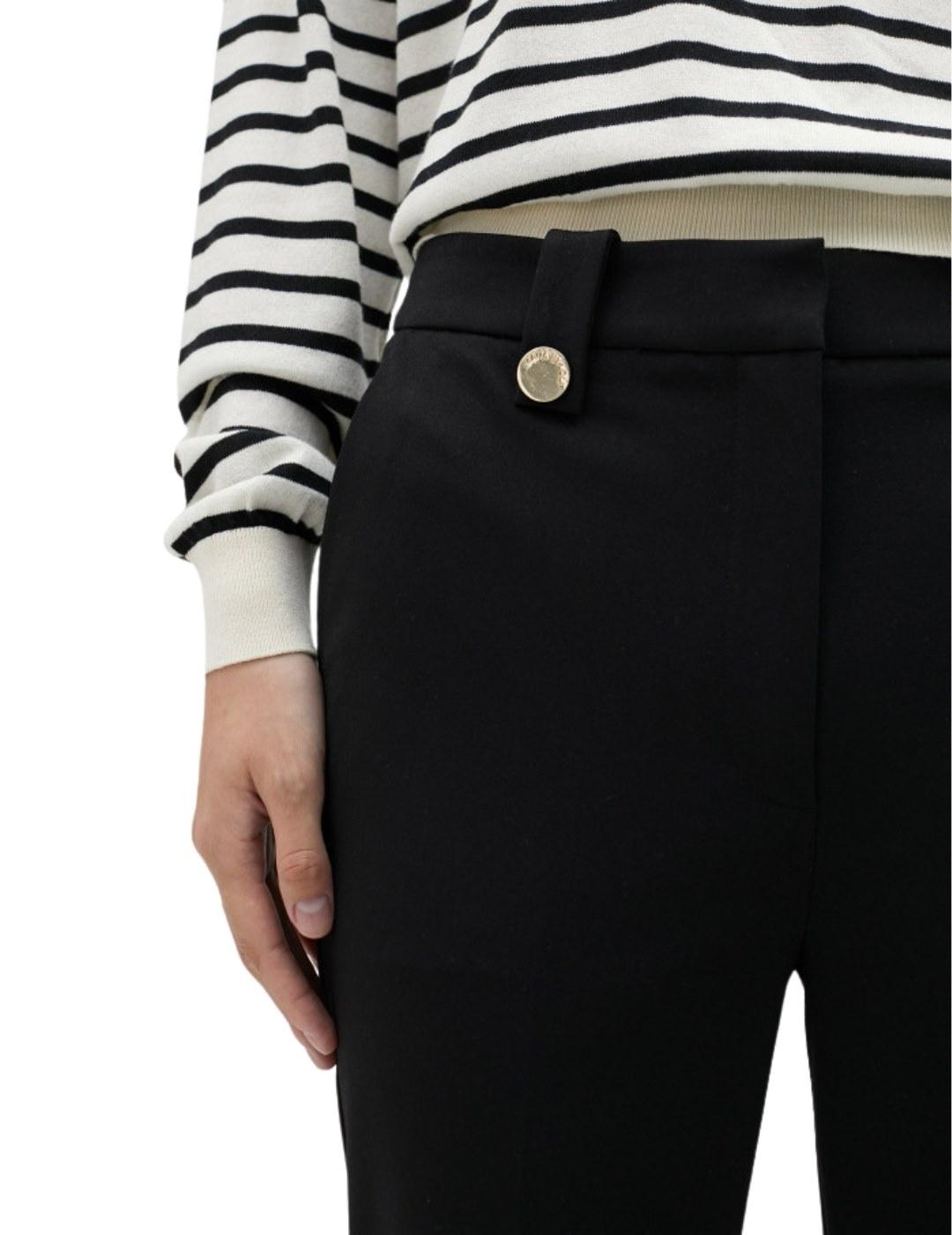 Lola Casademunt Pantalon Campanita Slim Negro