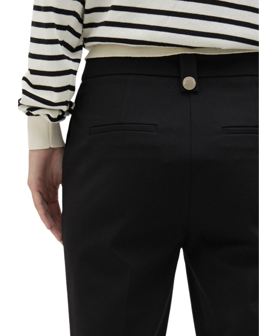 Lola Casademunt Pantalon Campanita Slim Negro