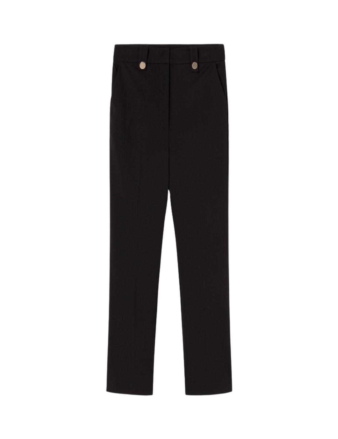 Lola Casademunt Pantalon Campanita Slim Negro
