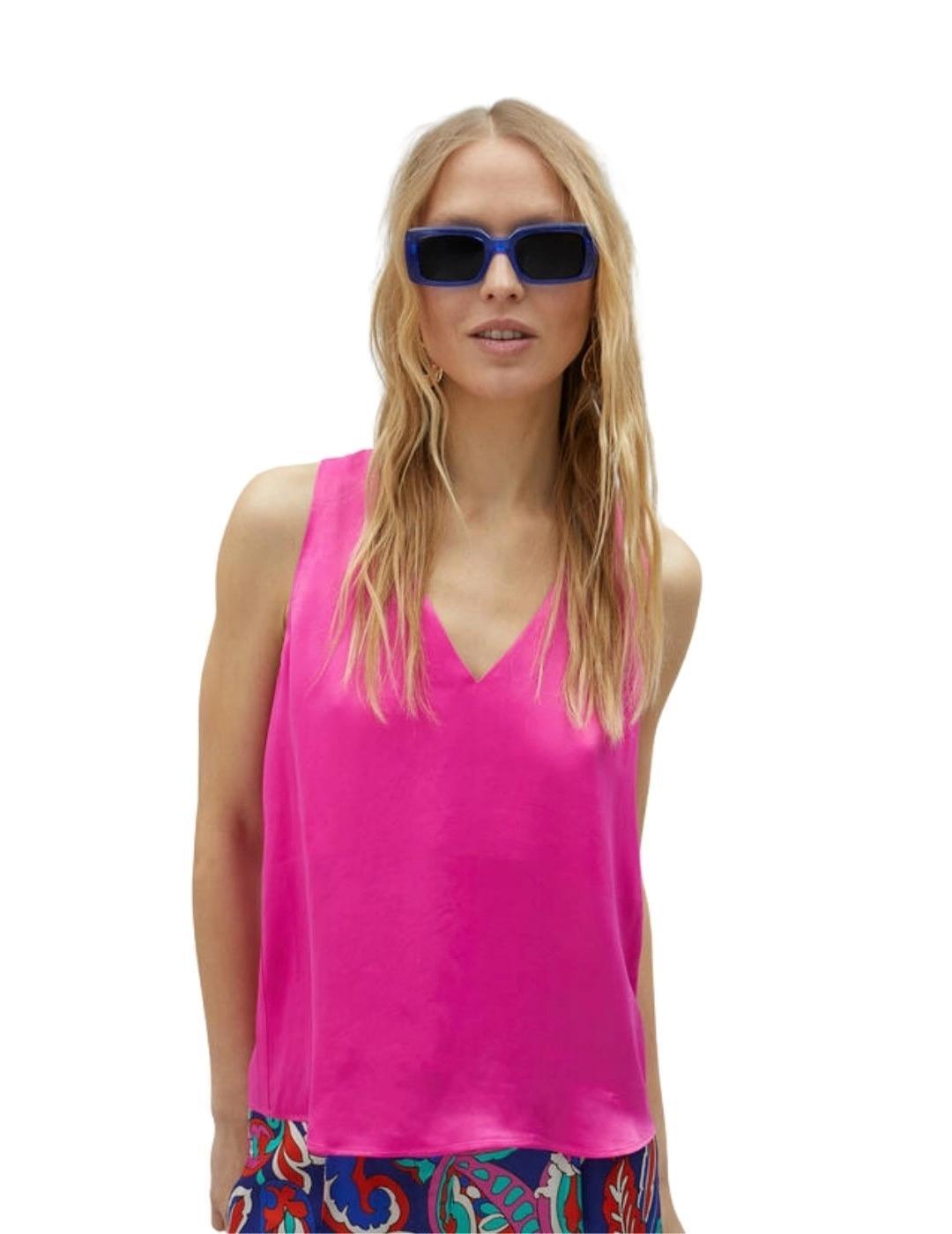 Lola Casademunt Top Tirante Ancho Básico Cuello V