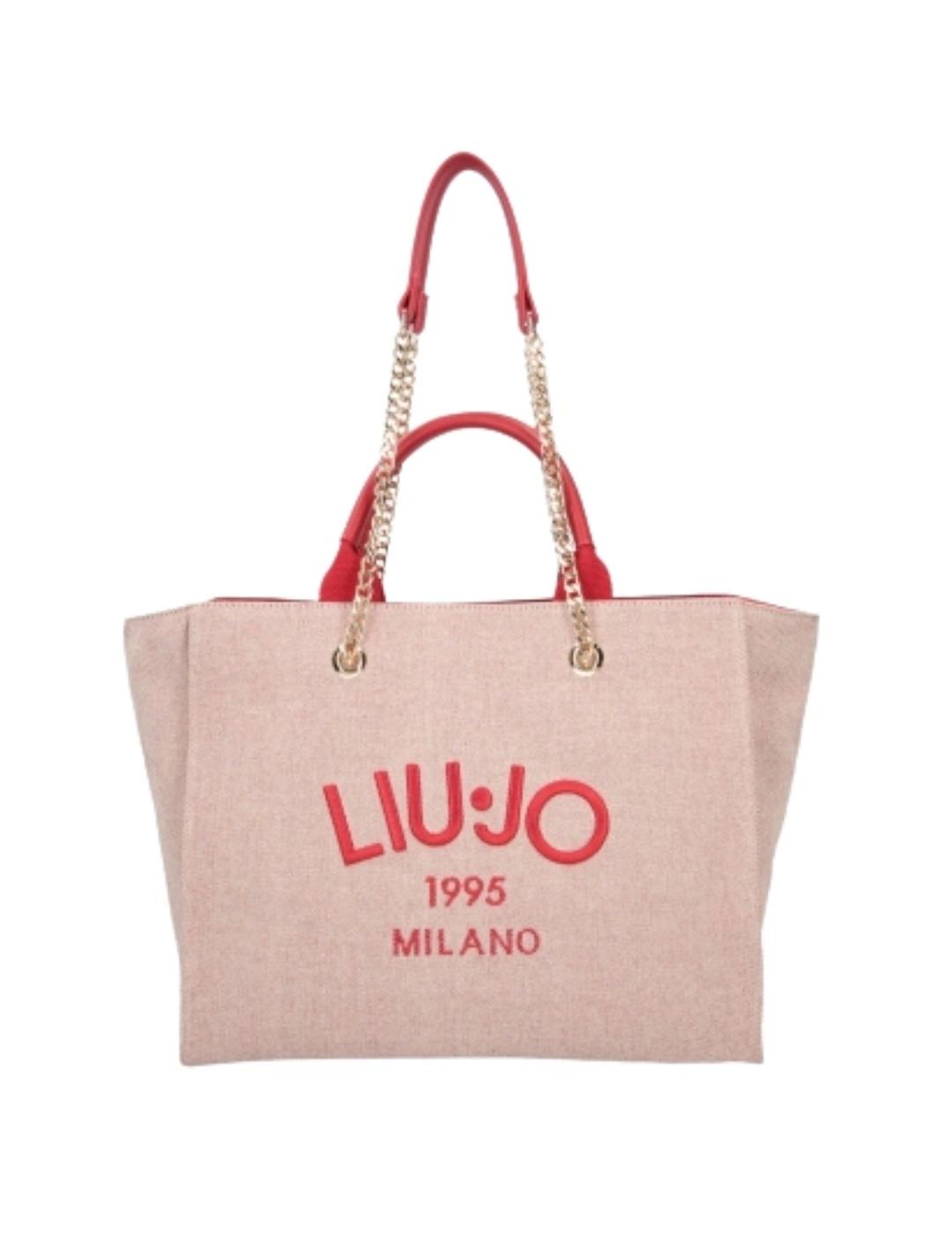 Liujo Bolso tote grande Rojo