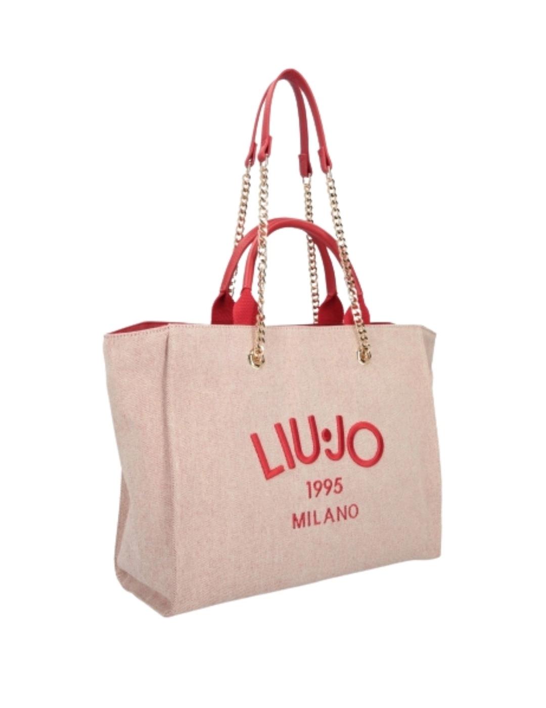 Liujo Bolso tote grande Rojo