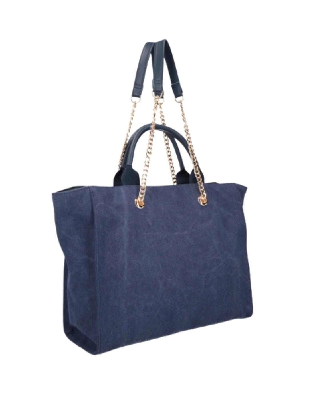 Liujo Bolso tote grande Azul oscuro