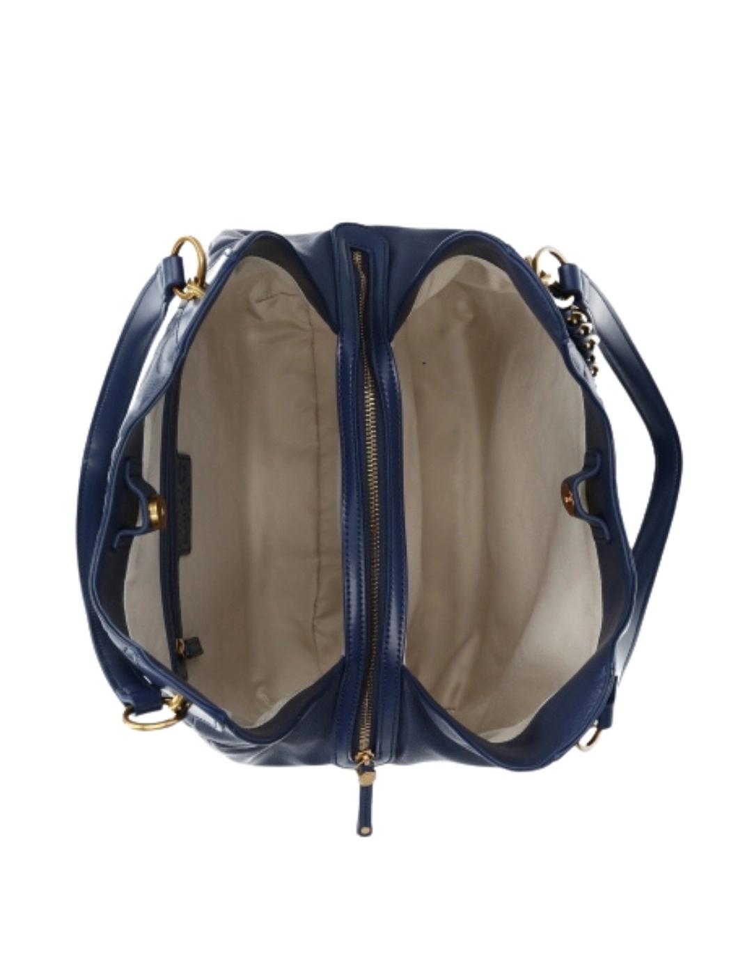 Liujo Bolso grande con cadena decorativa Azul