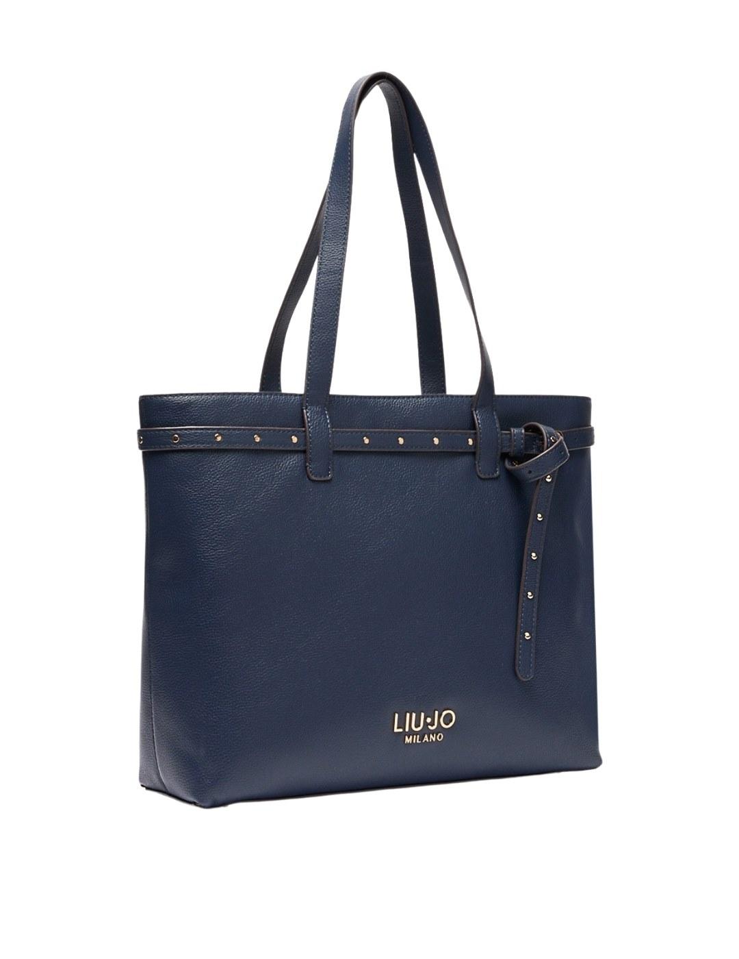 Liujo Bolso tote mediano Liujo better Azul marino