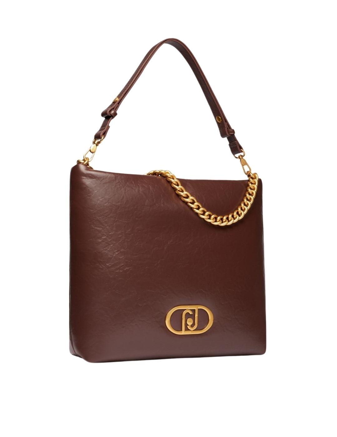 Liujo Bolso Hobo mediano LaPuffy Marrón