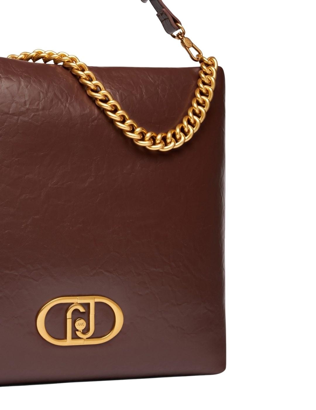 Liujo Bolso Hobo mediano LaPuffy Marrón