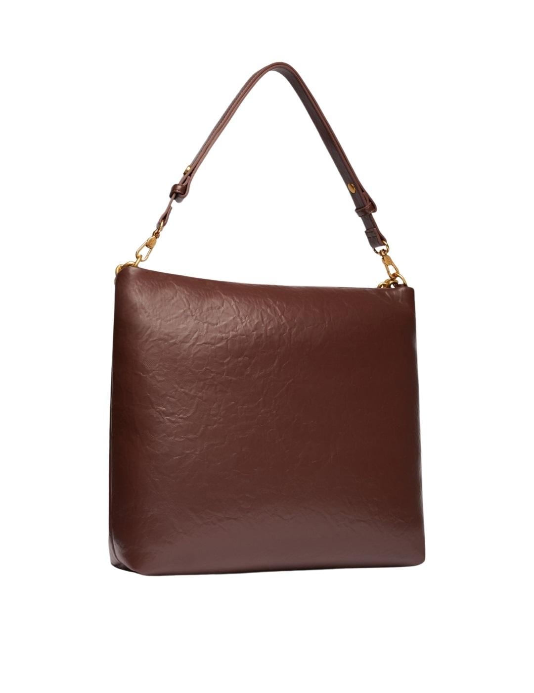 Liujo Bolso Hobo mediano LaPuffy Marrón