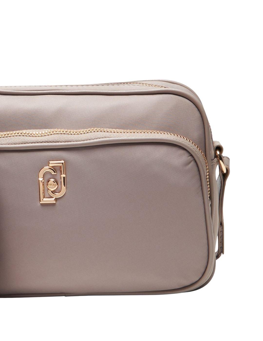 Liujo Bolso bandolera mediana de nailon Gris