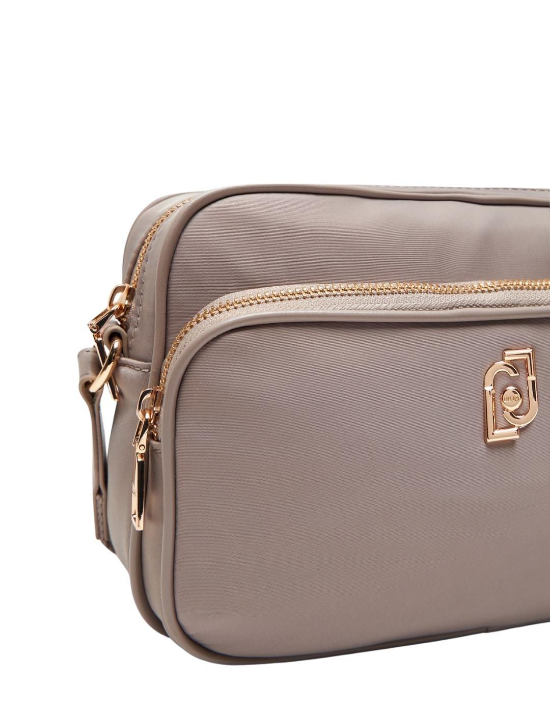 Liujo Bolso bandolera mediana de nailon Gris