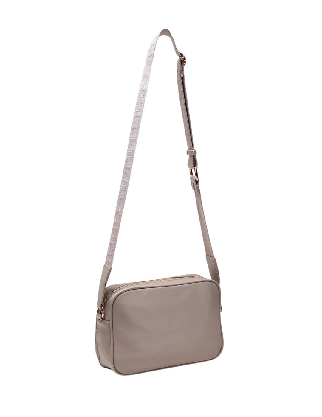 Liujo Bolso bandolera mediana de nailon Gris