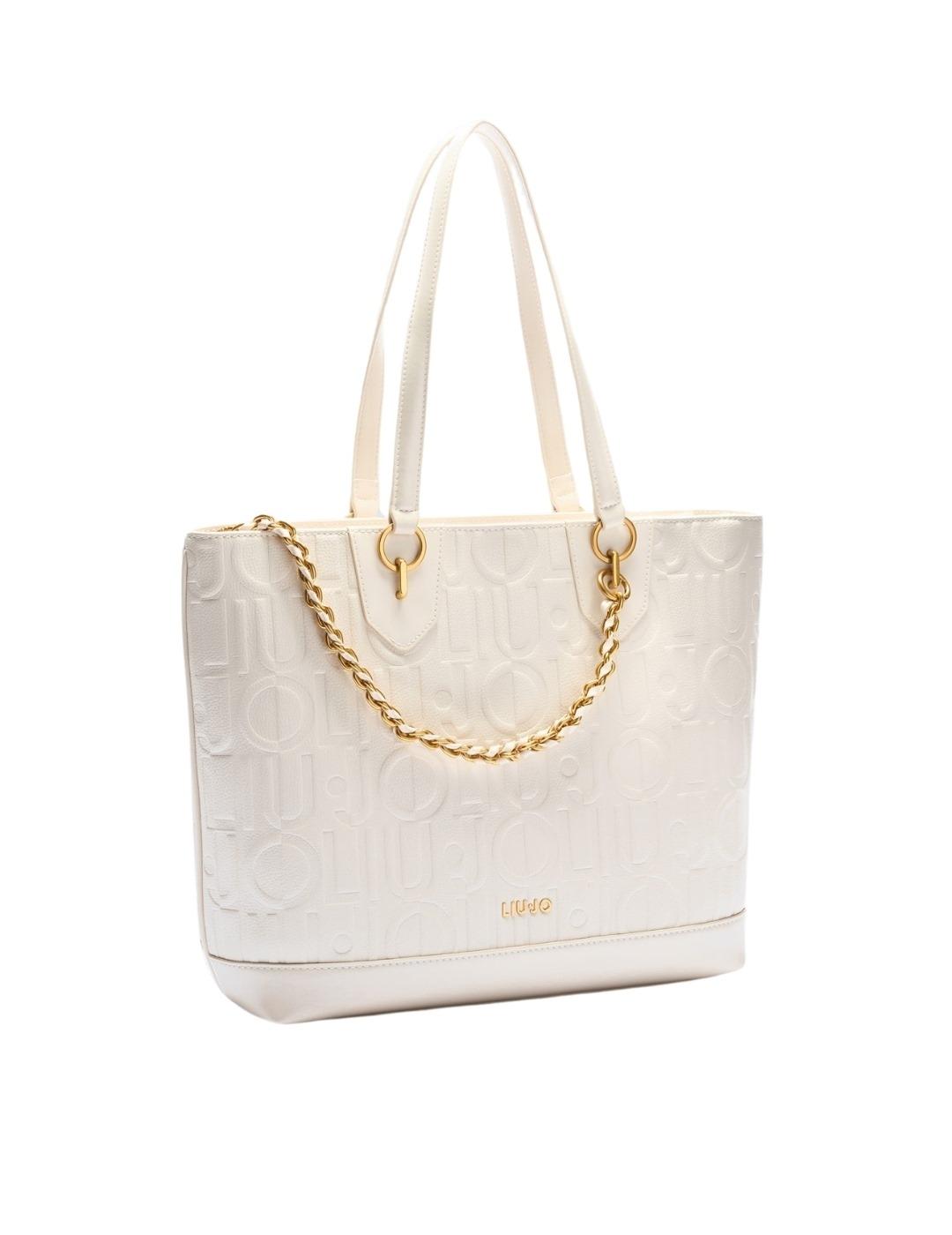 Liujo Bolso tote mediano con cadena decorativa