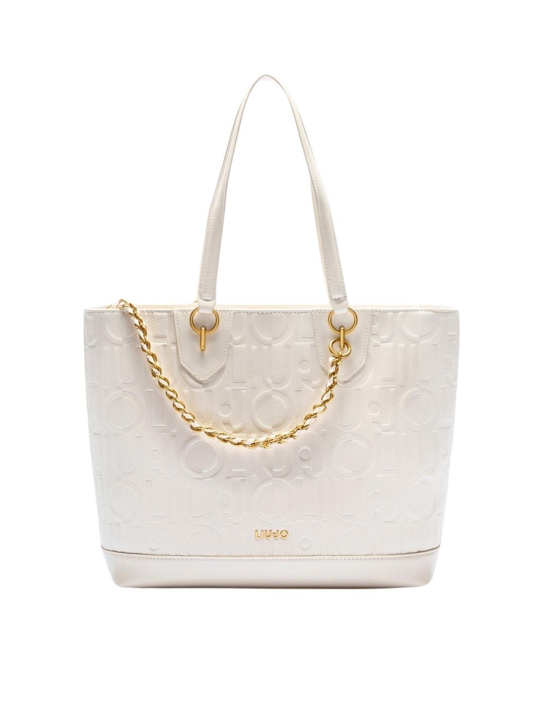 Liujo Bolso tote mediano con cadena decorativa