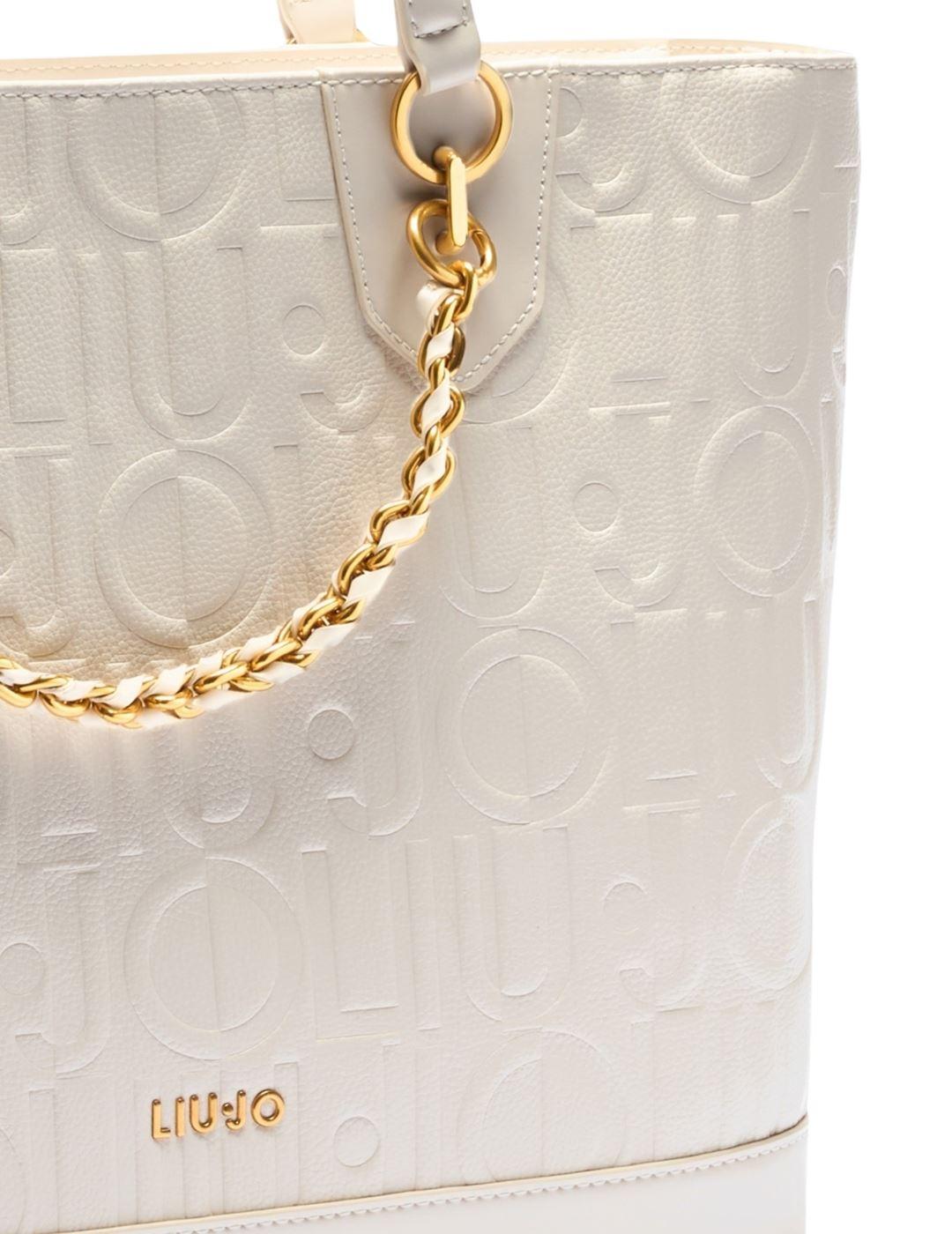 Liujo Bolso tote mediano con cadena decorativa