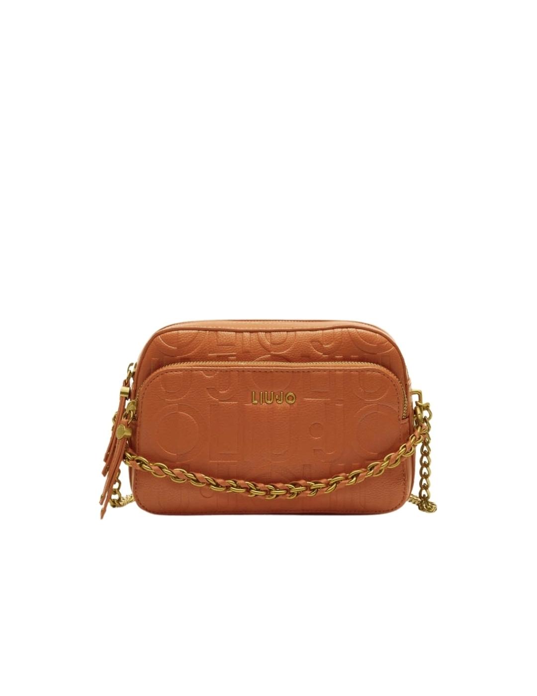 Liujo Bolso Bandolera mediana con cadena Marrón