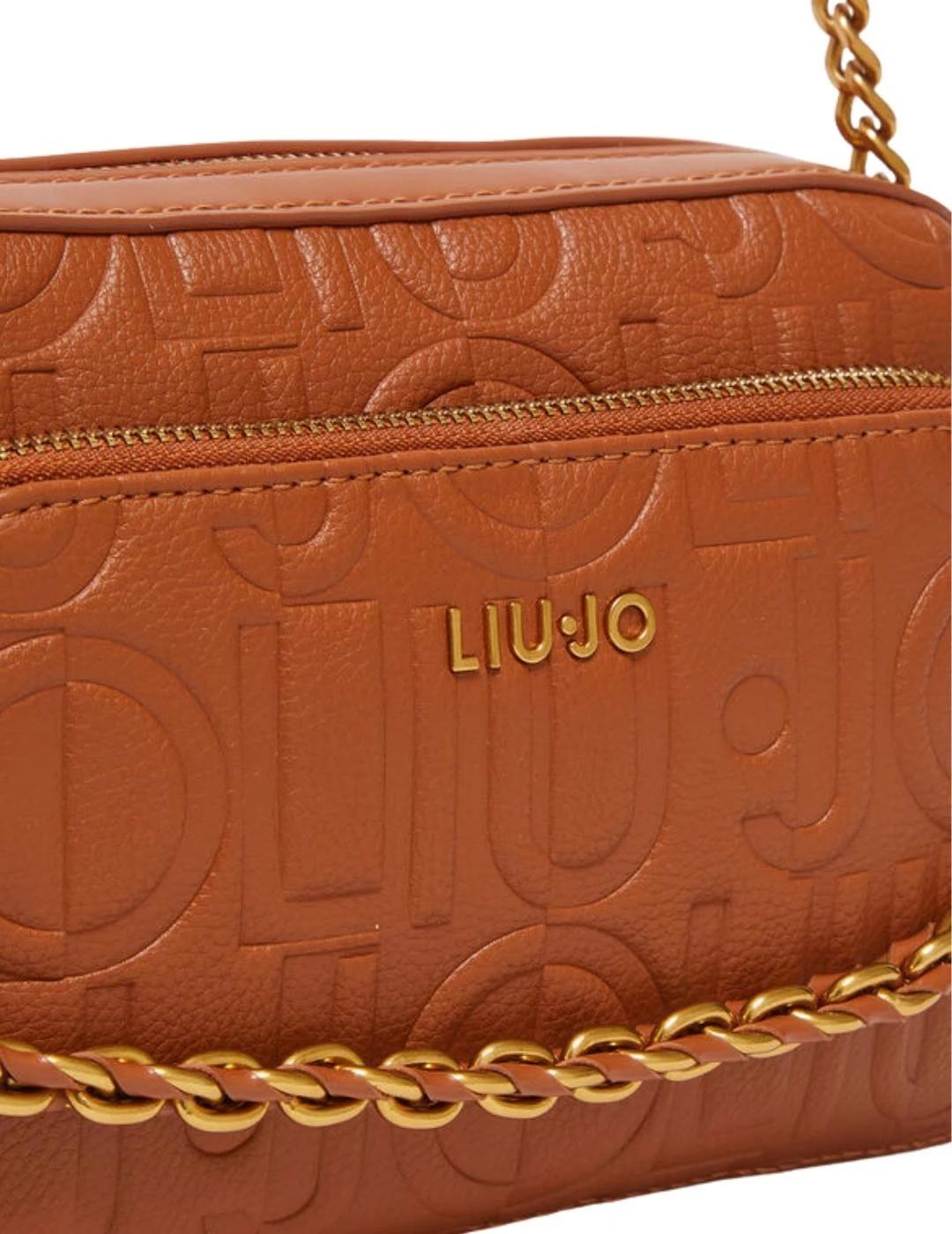Liujo Bolso Bandolera mediana con cadena Marrón
