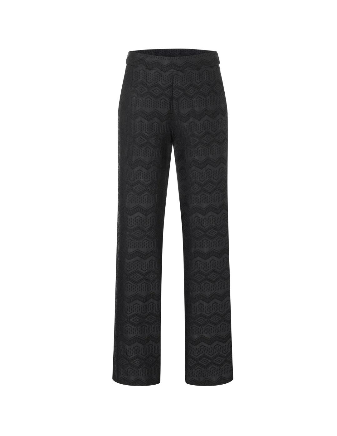 Mac Pantalones Chiara Black Jacquard