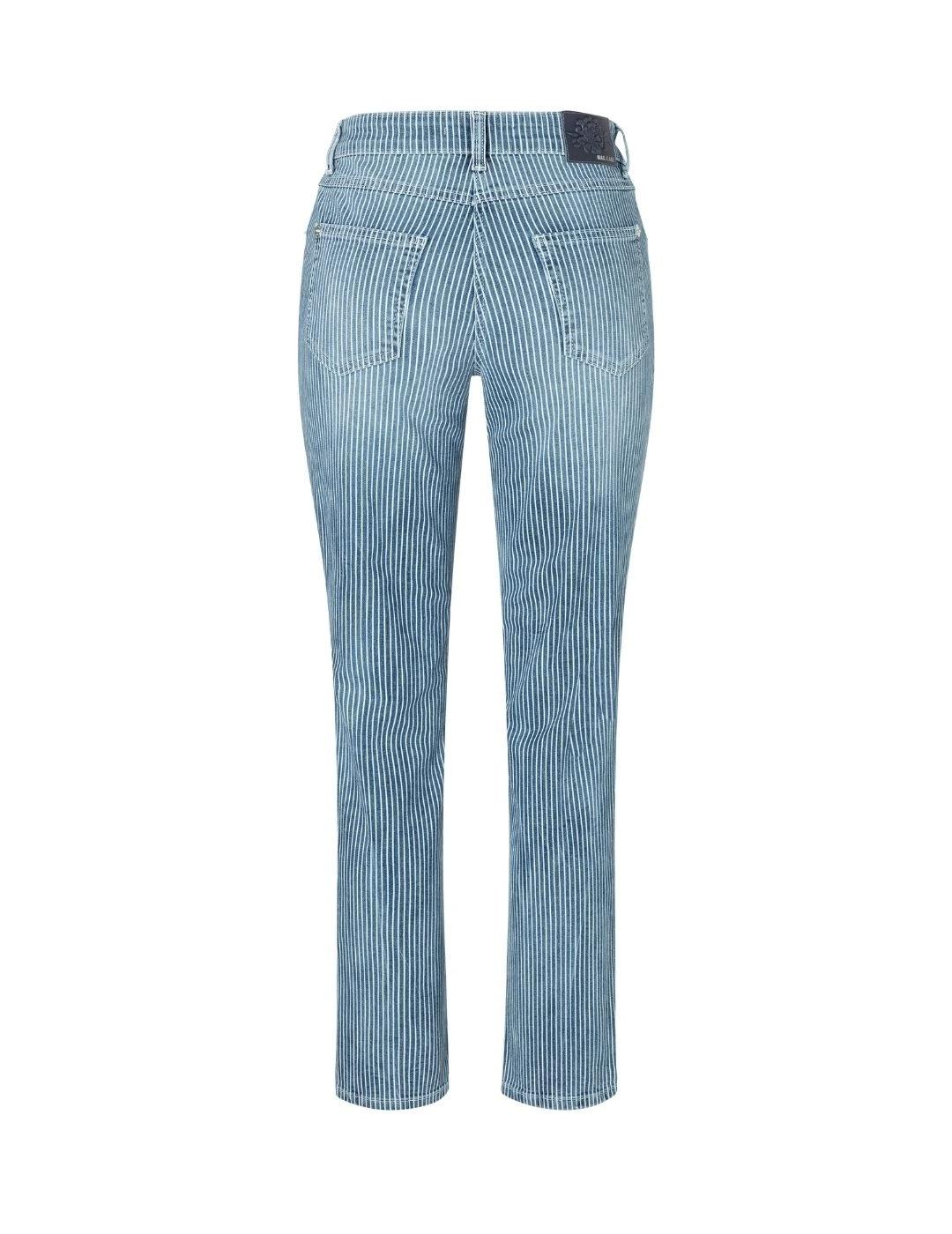 Mac Pantalones Melanie Mid Dark Striped