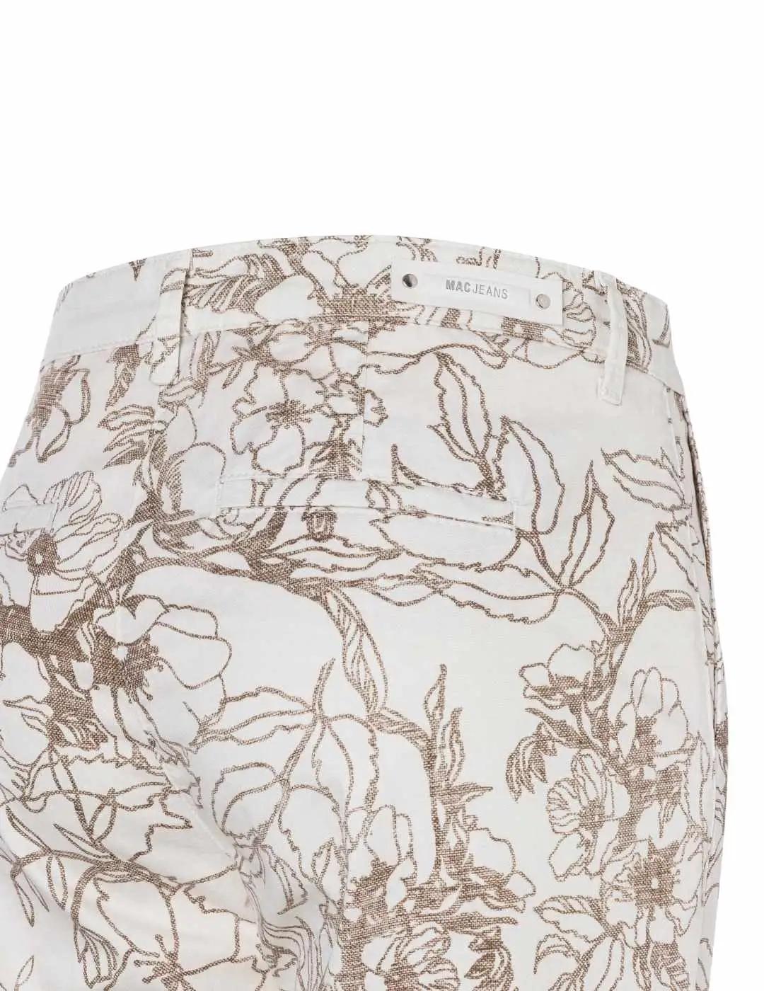 Mac Pantalones Chino Light Hazelnut Printed
